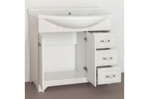 Тумба для комплекта Style Line Олеандр-2 90 Люкс, рельеф пастель - 2