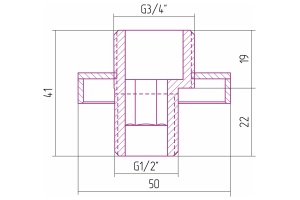Эксцентрик с отражателем Отражатель TUBE н/ж 