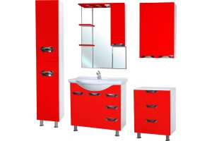 Шкаф Bellezza Белла Люкс 60 красный - 2