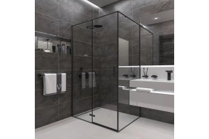 Душевой уголок Veconi Rovigo RV-073B 100x90 профиль черный (RV073B-10090-01-C4) - 2