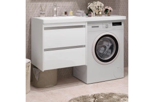 Тумба под раковину Opadiris Фреш 56 под стиральную машину белый
