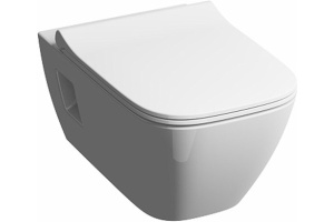 500.239.01.1 Geberit Smyle Square Сиденье для унитаза антибактериальное, высота 45 мм - 2