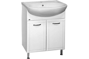 Тумба для комплекта Misty Уют 60 прямая белая