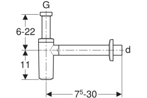 Сифон для раковины Geberit  (151.035.11.1) - 2