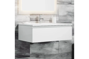 Тумба с раковиной Sanvit Авеню-1 75 белая глянцевая