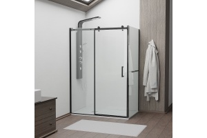 Душевой уголок RGW Tornado TO-44-1B 170х100 профиль черный стекло прозрачное - 2