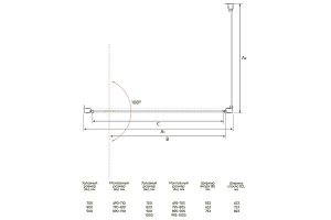 Душевой уголок Veconi Rovigo 90х70, черный (RV033B-7090-01-C7) - 2