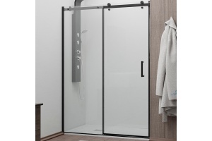 Душевая дверь RGW Tornado TO-14B 140х195 профиль черный стекло прозрачное
