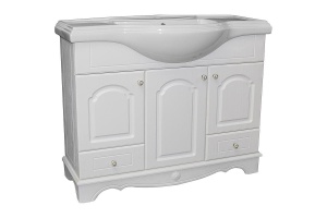 Тумба под раковину Mixline Прованс 80 539599 Белый ясень