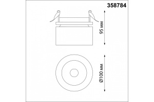 Встраиваемый светильник Novotech Groda 358784 - 2