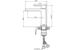 Смеситель для раковины Agger Great черный матовый - 3