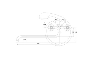 Смеситель Kaiser Carlson Style 44255 универсальный - 2