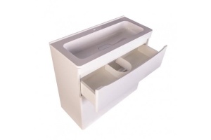 Тумба под раковину Style Line Бергамо мини 80 Люкс Plus, белый (СС-00002314) - 3