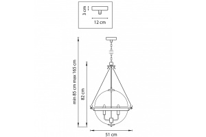 Подвесной светильник Lightstar Modena 816044 - 3
