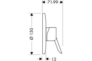 Смеситель для душа Hansgrohe Focus S хром (31764000) - 3