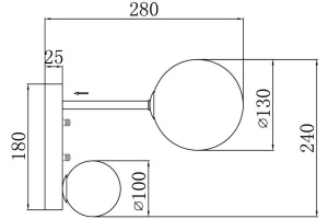 Бра Freya Sphirity FR5376WL-02B - 2