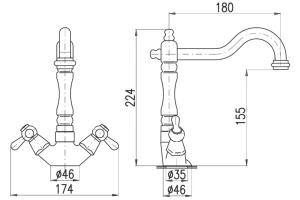 Смеситель для кухни Rav Slezak Morava хром - 3