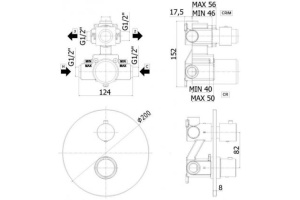 Термостат Paffoni Light LIQ013NO - 2