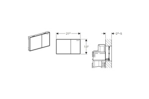 Кнопка смыва Geberit Sigma 60 хром глянцевый (115.640.GH.1) - 2