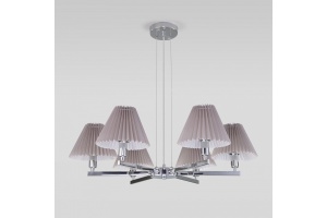Подвесная люстра Eurosvet Peony 60136/6 хром/серый - 3