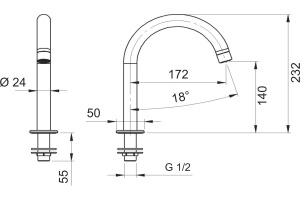 Смеситель для раковины Remer Infinity I57 - 2