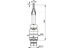 Сливной механизм Alcaplast A06 для системы инсталляции - 2