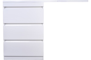 Тумба для комплекта Style Line Даллас 120 Люкс PLUS, напольная, 3 ящика - 3