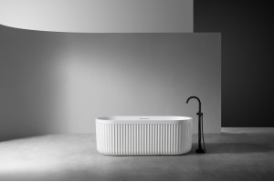 Ванна из искусственного камня ABBER Stuttgart AM9925 белая матовая - 2