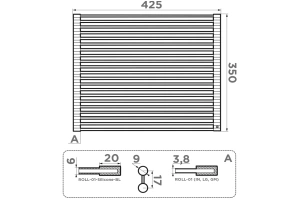 Ролл-мат для мойки Omoikiri вороненая сталь (4997002) - 3
