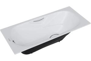 Ванна чугунная Aquatek Гамма 150х75 с ножками и ручками (AQ8050FH-00) - 2