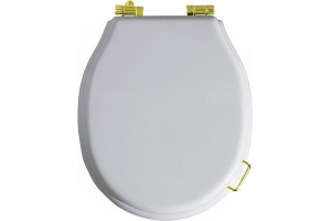 Крышка-сиденье Simas Lante LA003 белая, петли золото