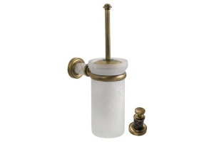 Ершик для унитаза настенный Boheme Murano бронза с черным