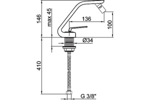 Смеситель для биде Webert Wolo хром (WO840102015) - 2