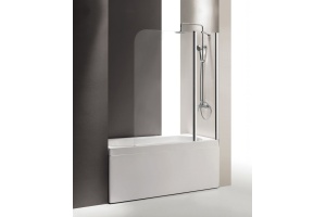 Шторка на ванну Cezares Eco O-V-11-120/140-P-Cr-R стекло punto - 2