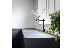 Смеситель для кухни GPD Retro черный матовый - 2