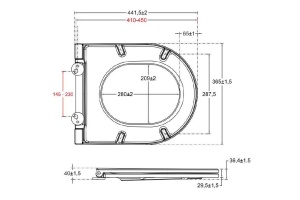 Крышка-сиденье Allen Brau Reality с микролифтом антрацит  - 2