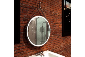 Зеркало Art&Max Milan 80 белый ремень - 2