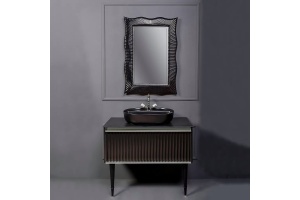 Тумба под раковину Boheme Armadi Art Vallessi Avantgarde 100 черный - хром - 3