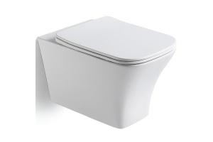 Унитаз подвесной Black&White Universell 51.5 белый с сиденьем микролифт