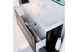 Мебель для ванной Aqwella 5 stars Инфинити 80 белая - 3