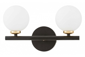 Бра LUMINA DECO Marsiada LDW 6033-2 BK+F.GD - 3