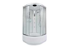 Душевая кабина DETO EM4510GM+EL с высоким поддоном, с сиденьем