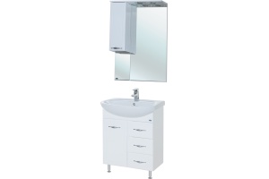 Мебель для ванной Bellezza Стелла 65 3 ящика белая