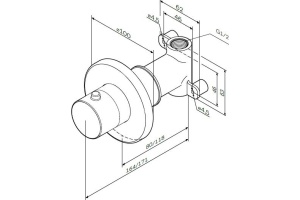 Вентиль AM.PM F0800200 С ВНУТРЕННЕЙ ЧАСТЬЮ - 2