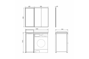 Зеркало Comforty Лозанна 40 белое глянцевое - 2