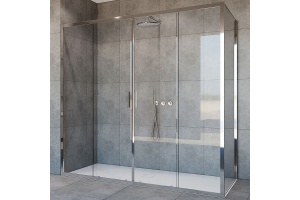 Душевой уголок Vincea Garda 200х100 хром стекло прозрачное