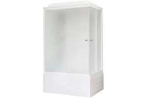 Душевая кабина Royal Bath 120x80 L стекло матовое профиль белый