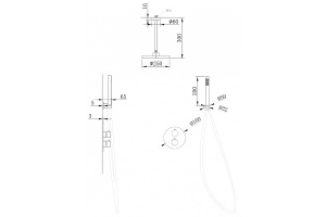 Душевая система Abber Wasser Kreis хром - 2