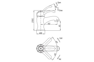 Смеситель Cezares Lira LIRA-C-LS1-02 для раковины - 2