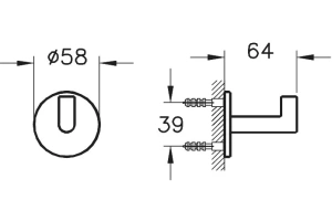 Крючок VitrA Origin черный матовый - 2